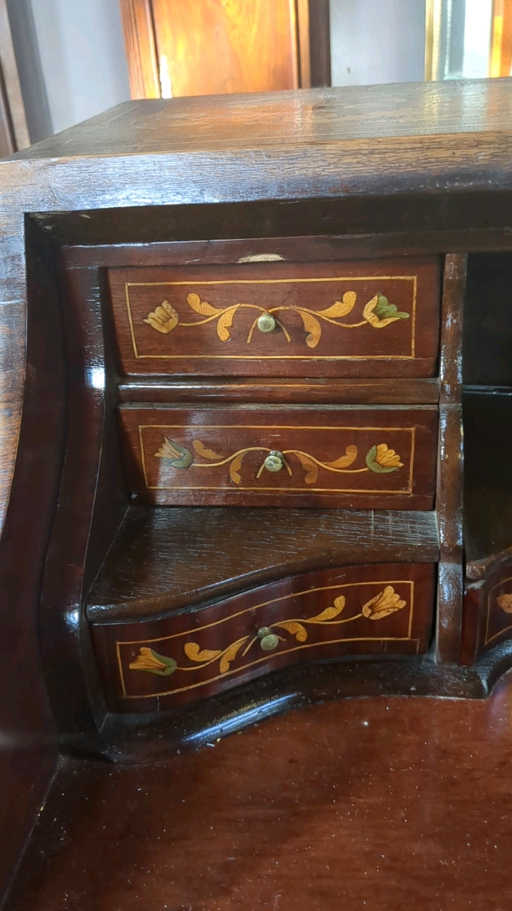 FRENCH STYLE MARQUETRY DESK - Image 13 of 13