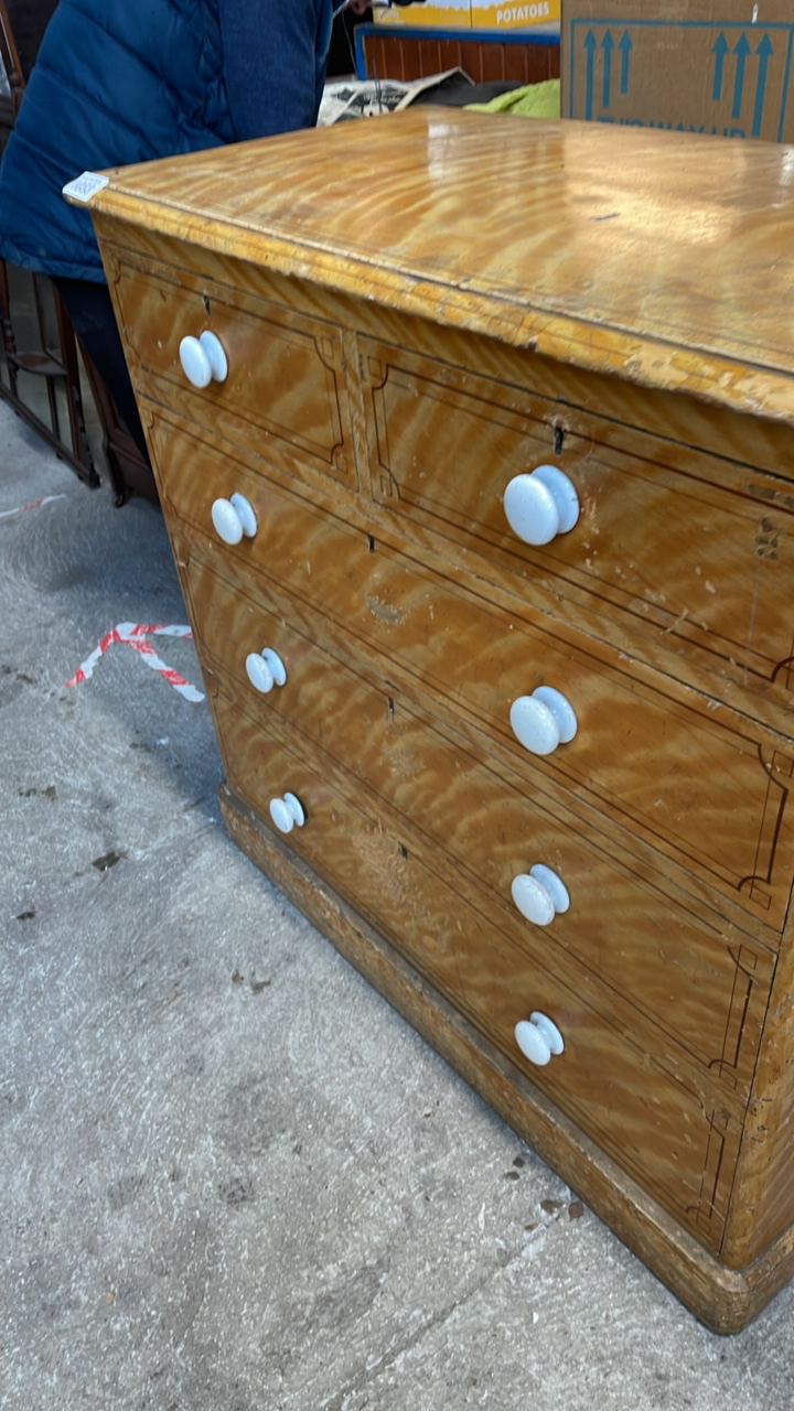 2 OVER 3 PINE CHEST DRAWERS (AF) - Image 3 of 6