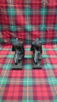 PAIR POMPEIAN BRONZE CO BOOKENDS