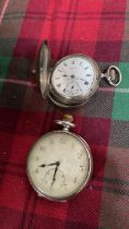 2 SILVER POCKET WATCHES (AF)