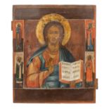 IKONE "Christus Pantokrator", Russland 18./19. Jh.,