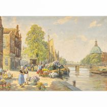 RICHTER-REICH, F. MAX (1896-1950), "Blumenmarkt in Amsterdam",