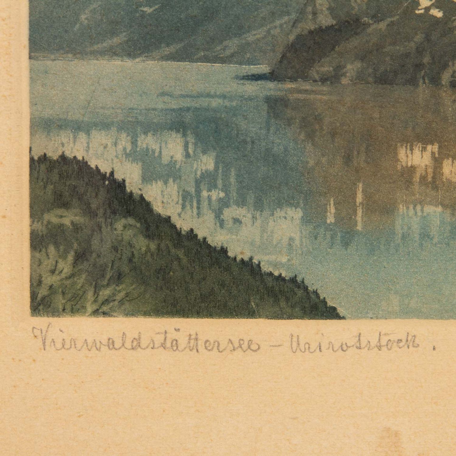 KÜNSTLER/IN 19./20. Jh., "Vierwaldstättersee - Urirotstock", - Image 4 of 7