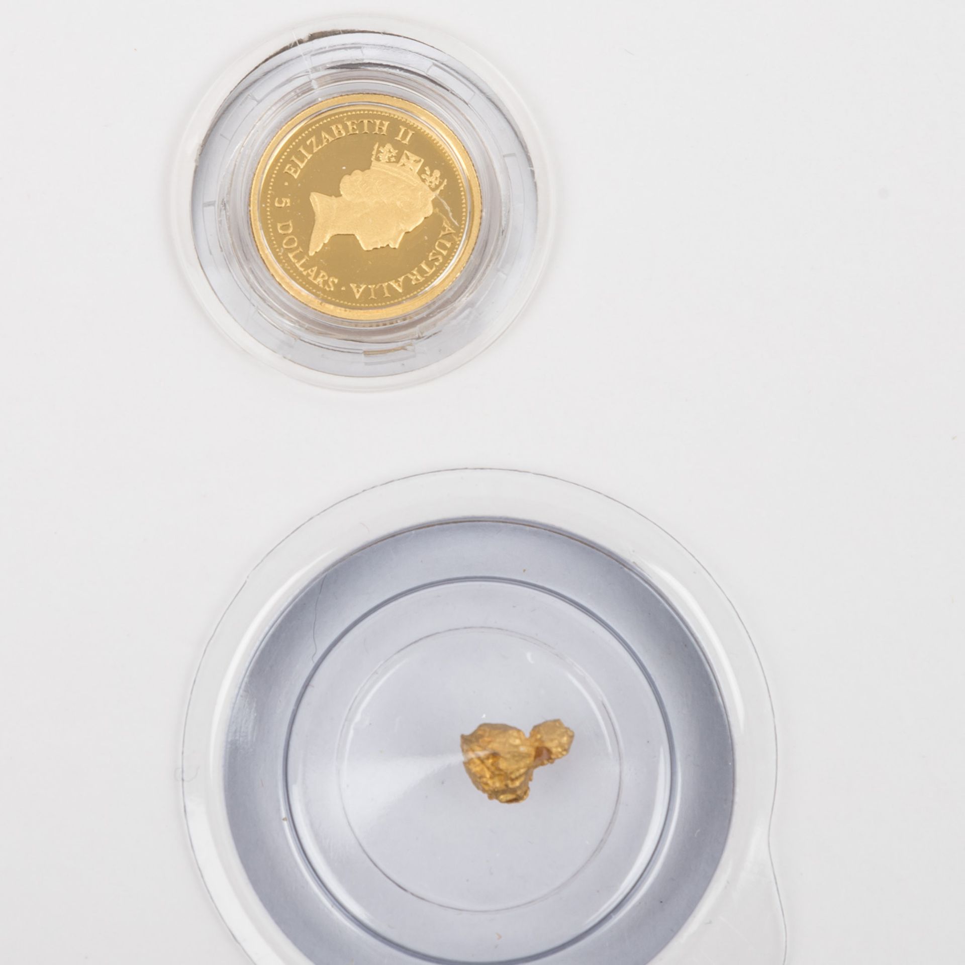 GOLD Nuggets in Form von natürlichen Nuggets (6) und  - Bild 2 aus 7