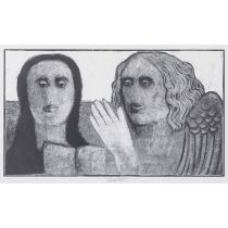 KOMAREK, VLADIMIR (1928-2002), "Mit einem Engel", 1991,