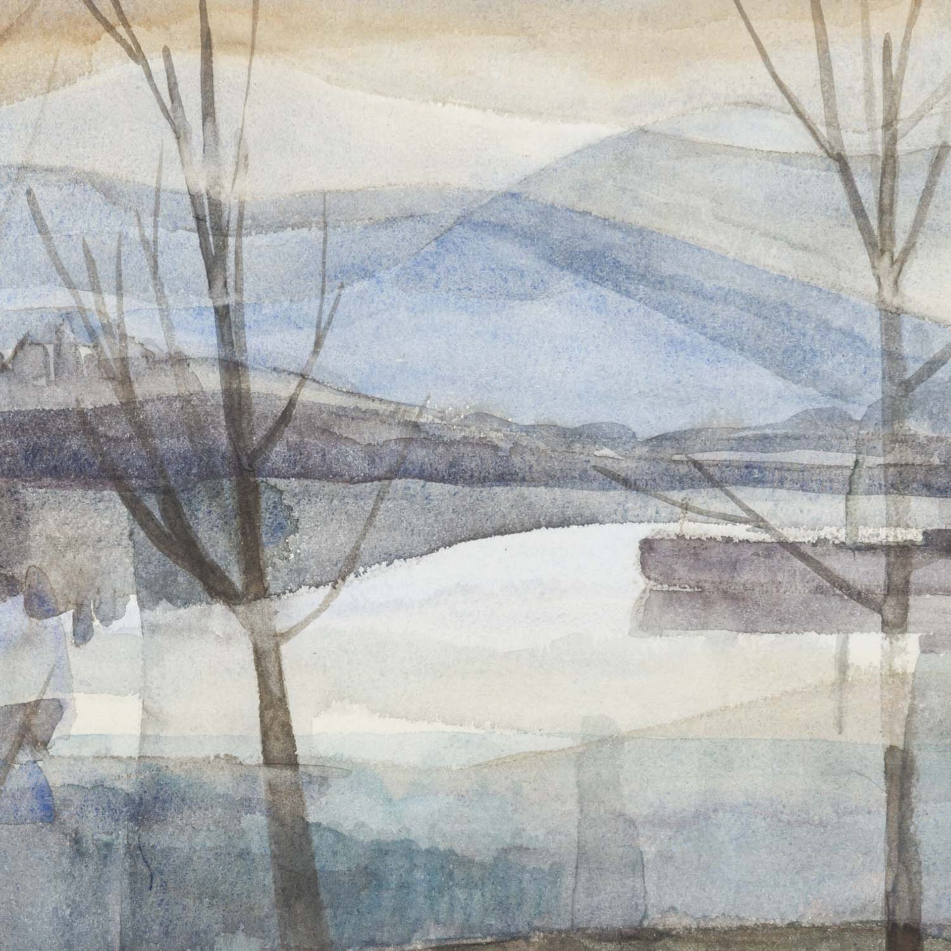 ALBER, ROSE (geb. 1931), "Winter am See", - Bild 3 aus 7
