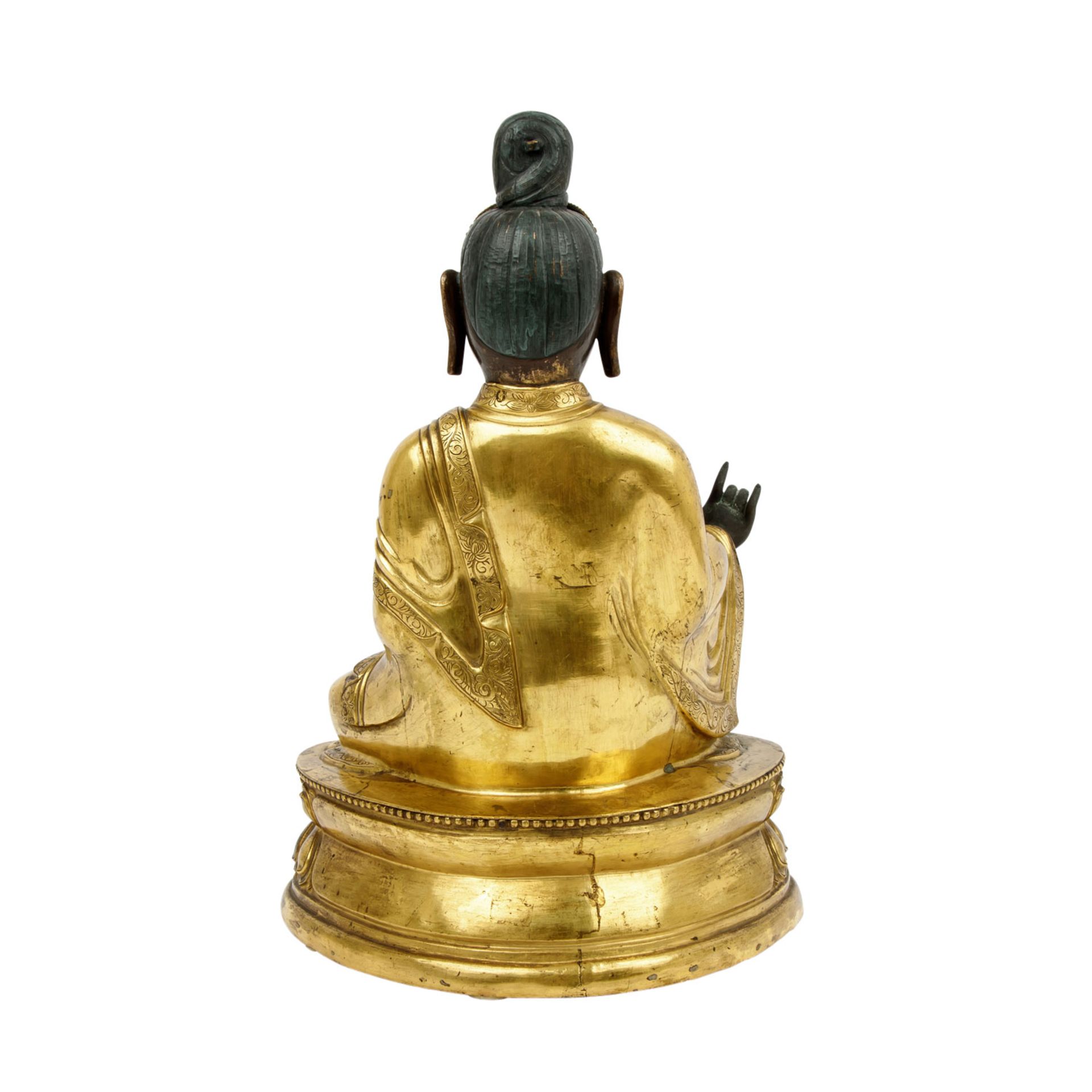 Museale Guanyin aus feuervergoldeter Bronze. SINOTIBETISCH. 18./19. Jh. - Bild 6 aus 9