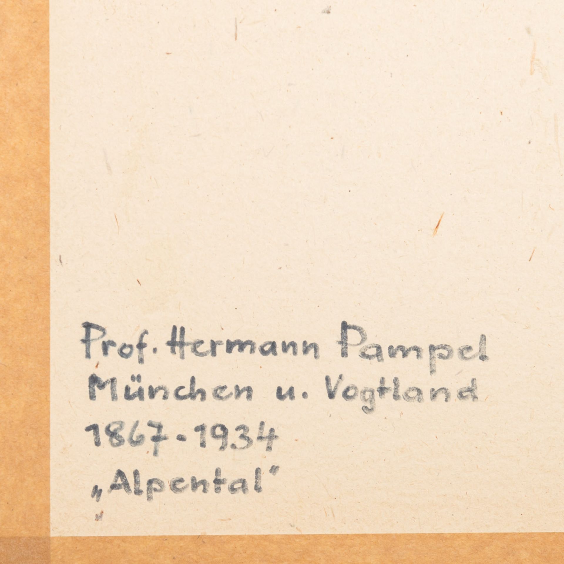 PAMPEL, HERMANN (1867-1935; Prof.), "Alpental",  - Bild 6 aus 8