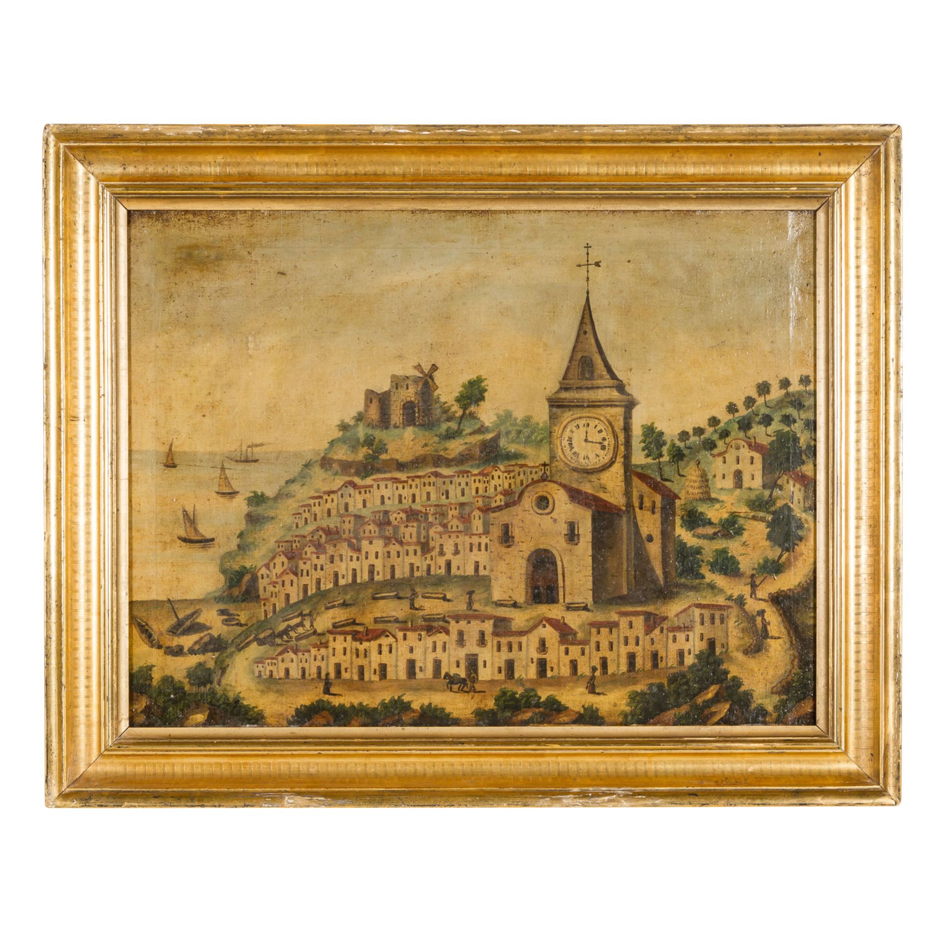 SPANISCHE KOLONIAL-SCHULE, "Landschaft mit Stadtvedute", 18./19. Jahrhundert, - Bild 2 aus 4