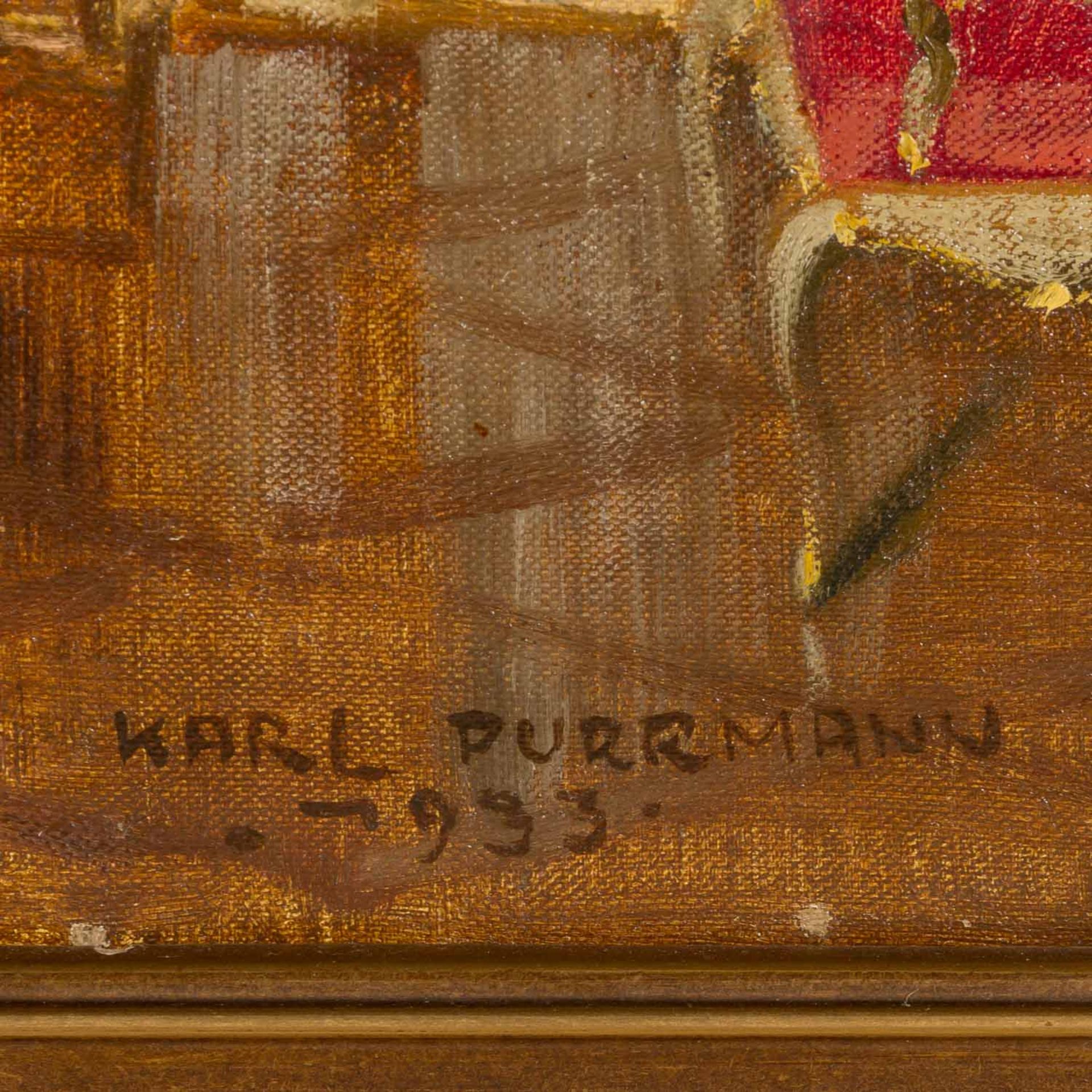 PURRMANN, KARL (1877-1966) "Salon eines Schlosses" 1933 - Bild 3 aus 6