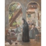 DAMMEIER, RUDOLF (1851-1936) "Christus ein krankes Kind segnen"