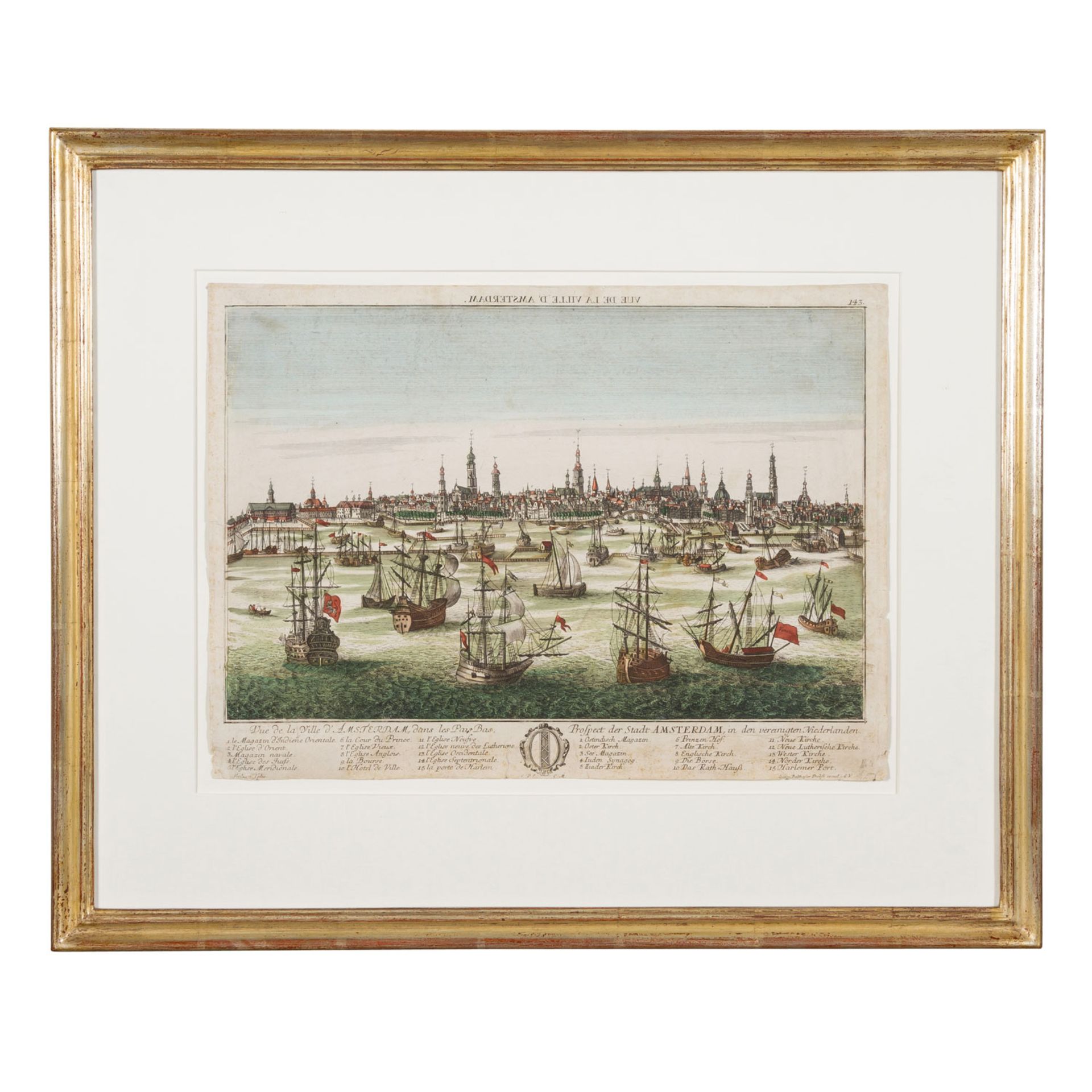 PROBST, GEORG BALTHASAR (1732-1801) "Ansich von Amsterdam" - Bild 2 aus 6