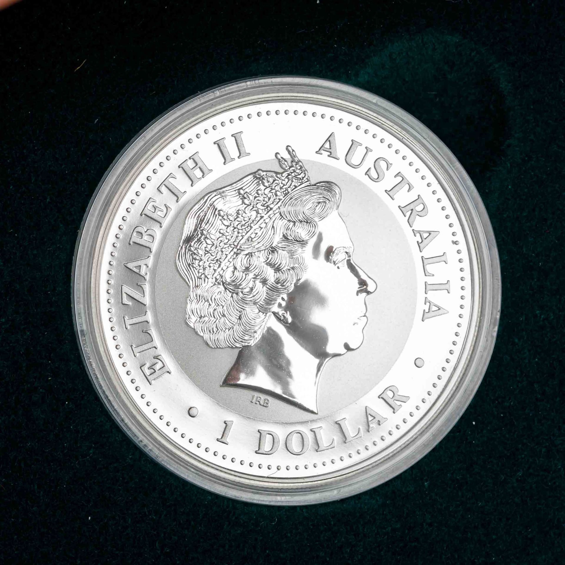 Australien, Silver Dollar 1999, Kookaburra, mit - Bild 3 aus 3