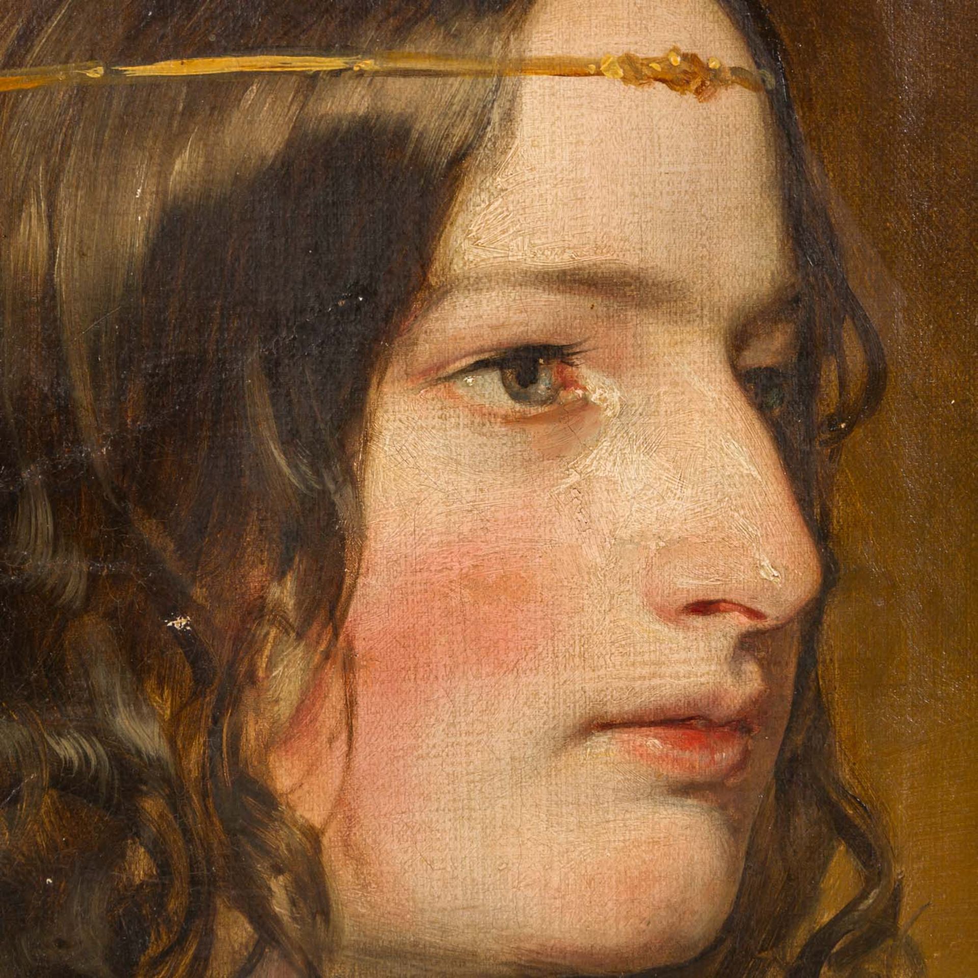 ZUGESCHRIEBEN AMERLING, FRIEDRICH RITTER VON (1803-1887), Damenbildnis, - Bild 4 aus 10