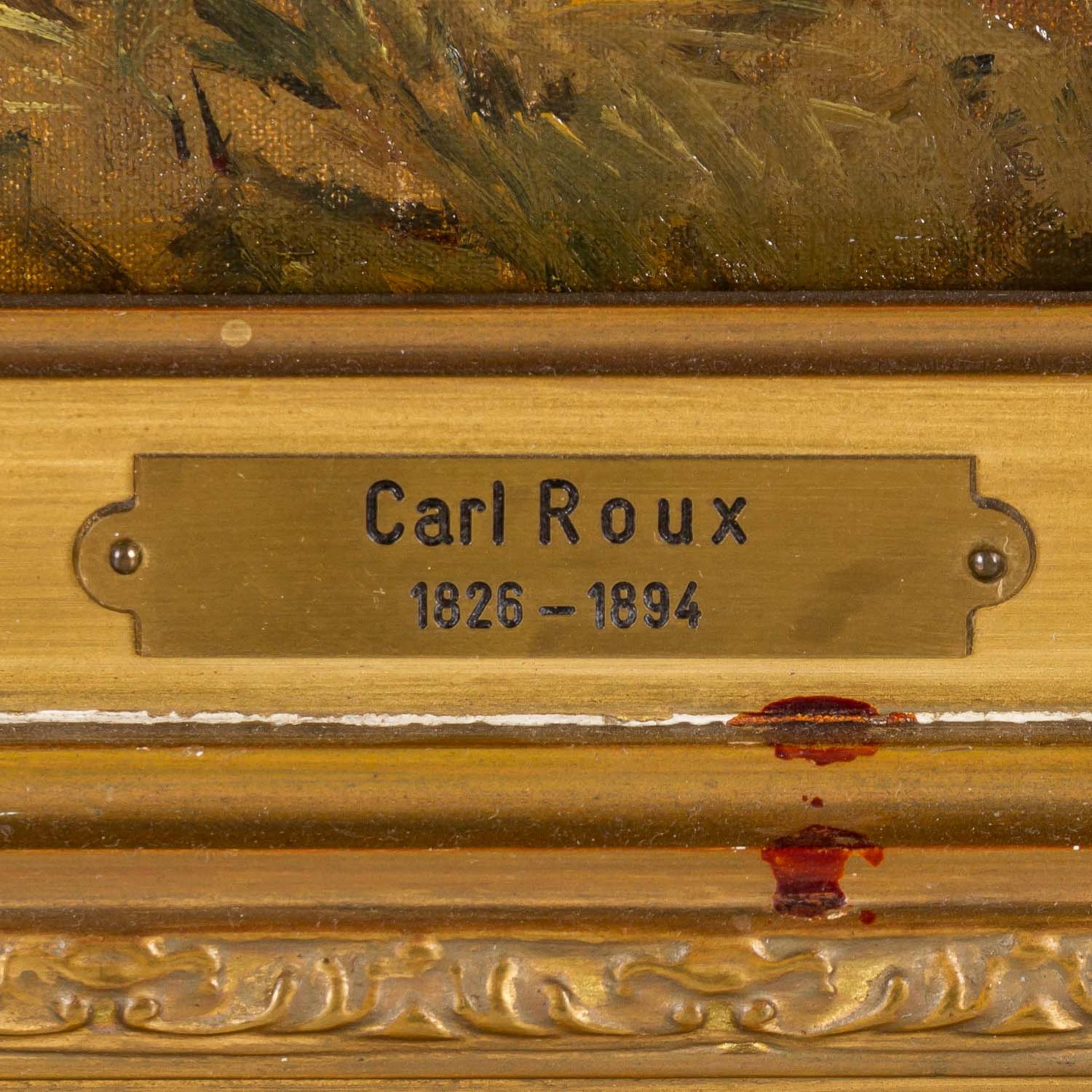 ROUX, KARL (1826-1894) "Kühe im Stall" - Bild 4 aus 8