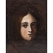 MALER/IN 19. Jh., "Portrait eines jungen Mädchens",