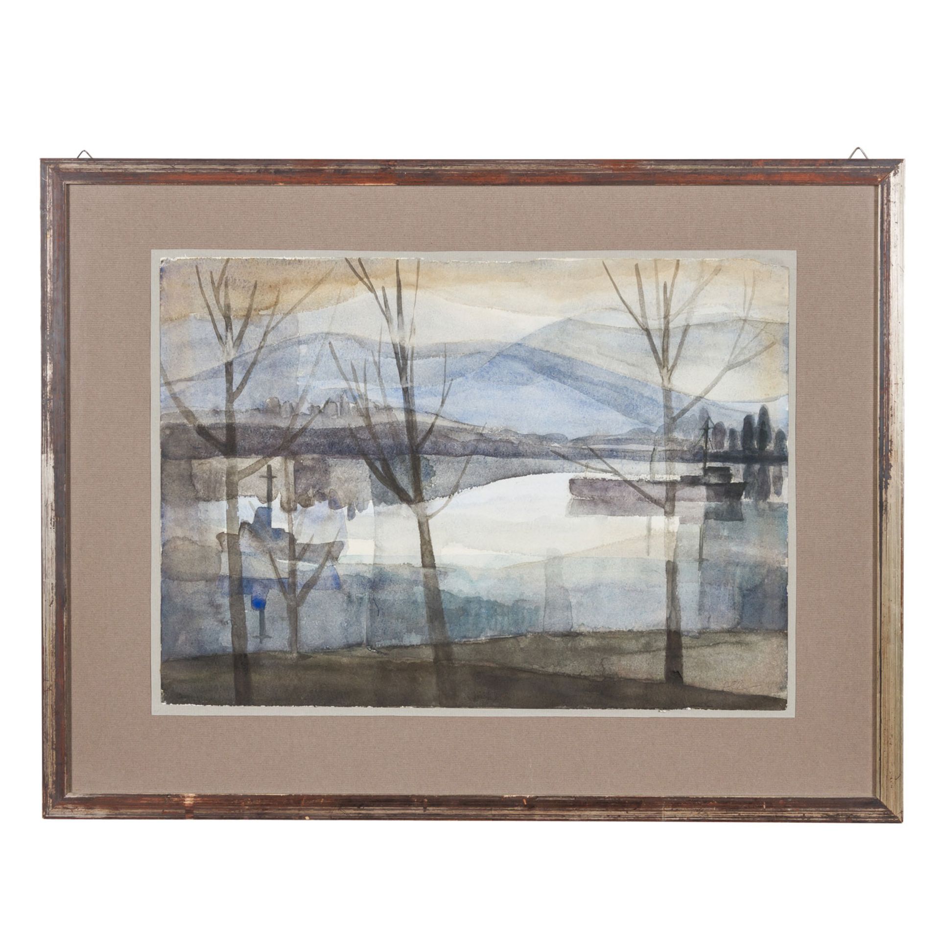 ALBER, ROSE (geb. 1931), "Winter am See", - Bild 2 aus 7