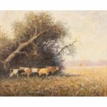 KLARL, JOSEF (1909-1986) "Kühe im Schatten eines Baumes"