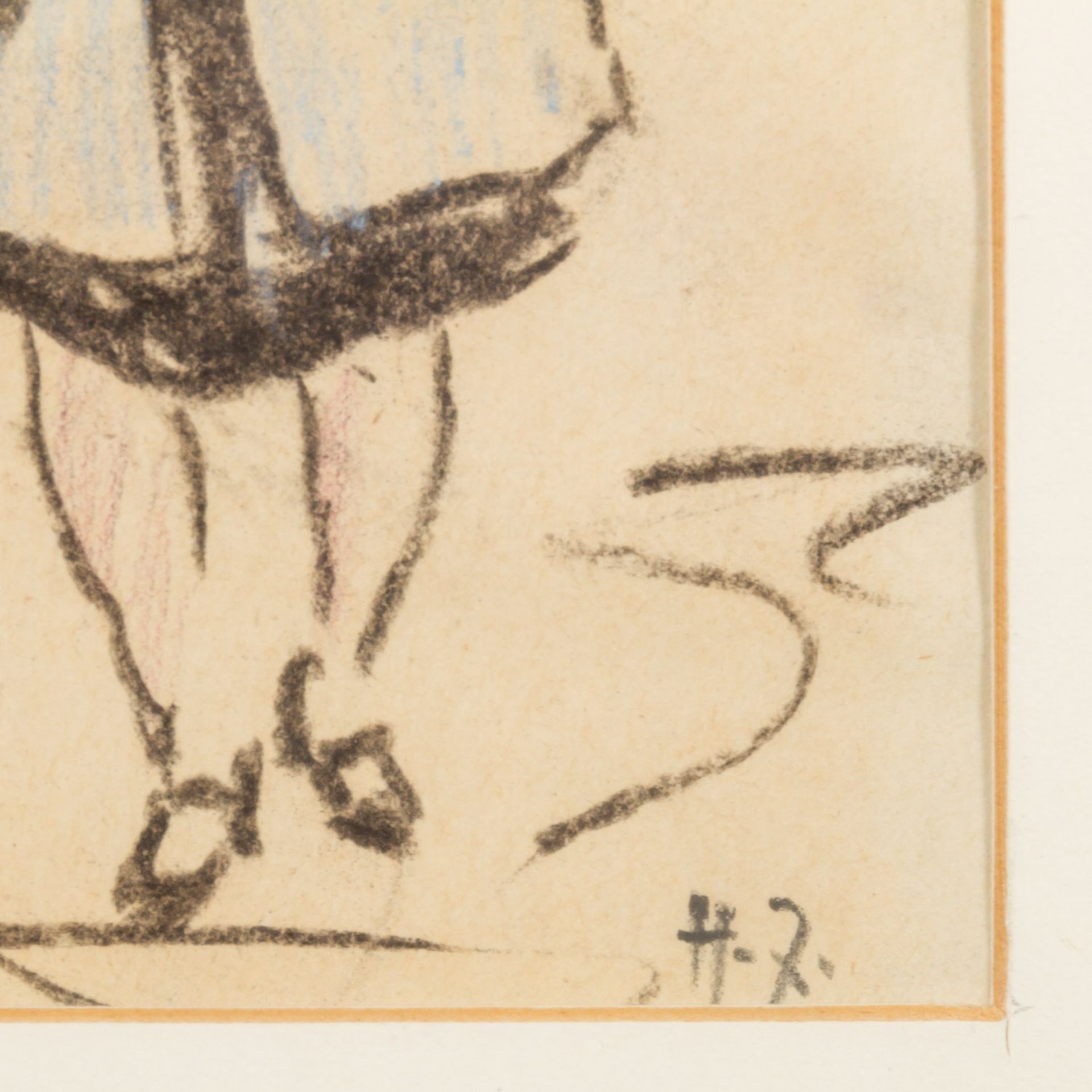 ZILLE, HEINRICH (1858-1929" "Mädchen mit Wollmütze und blauem Mantel" - Bild 3 aus 7