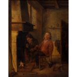 OSTADE, Adriaen van, NACH (A.v.O.: 1610 - 1685), "Zwei Bauern in der Stube", wohl 18. Jh.,