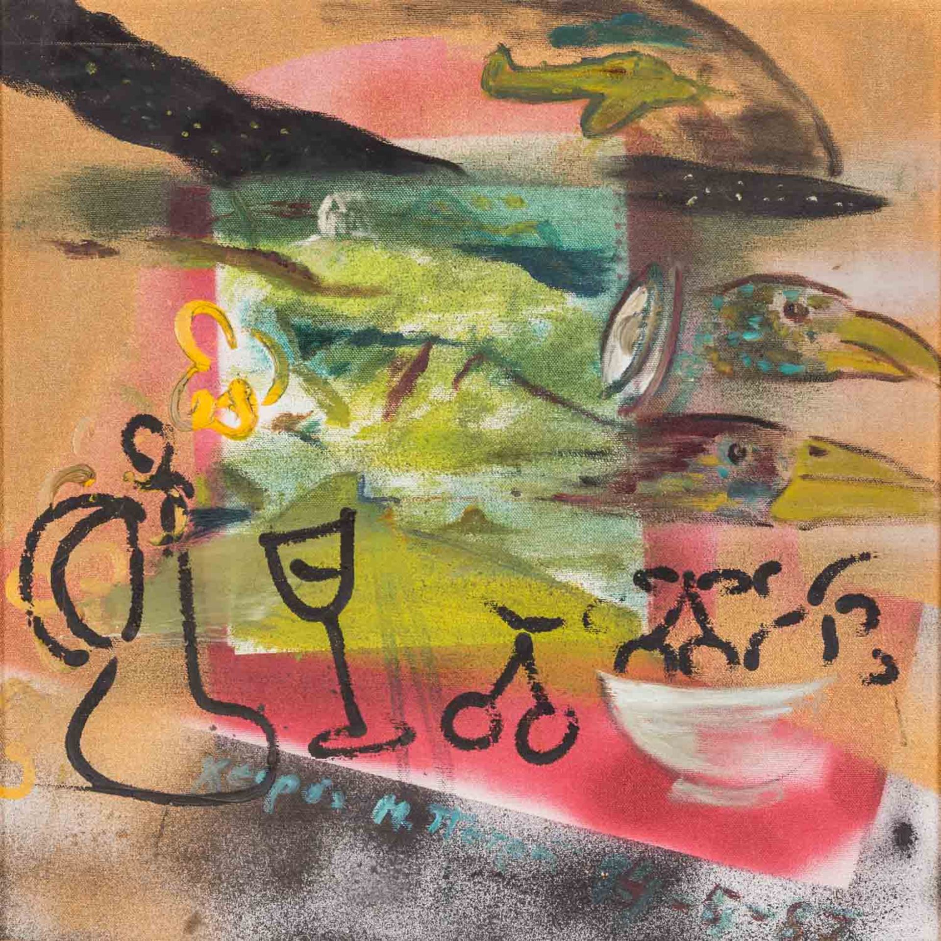 KÜNSTLER DES XX. JAHRHUNDERTS "Abstrakte Komposition", 1987