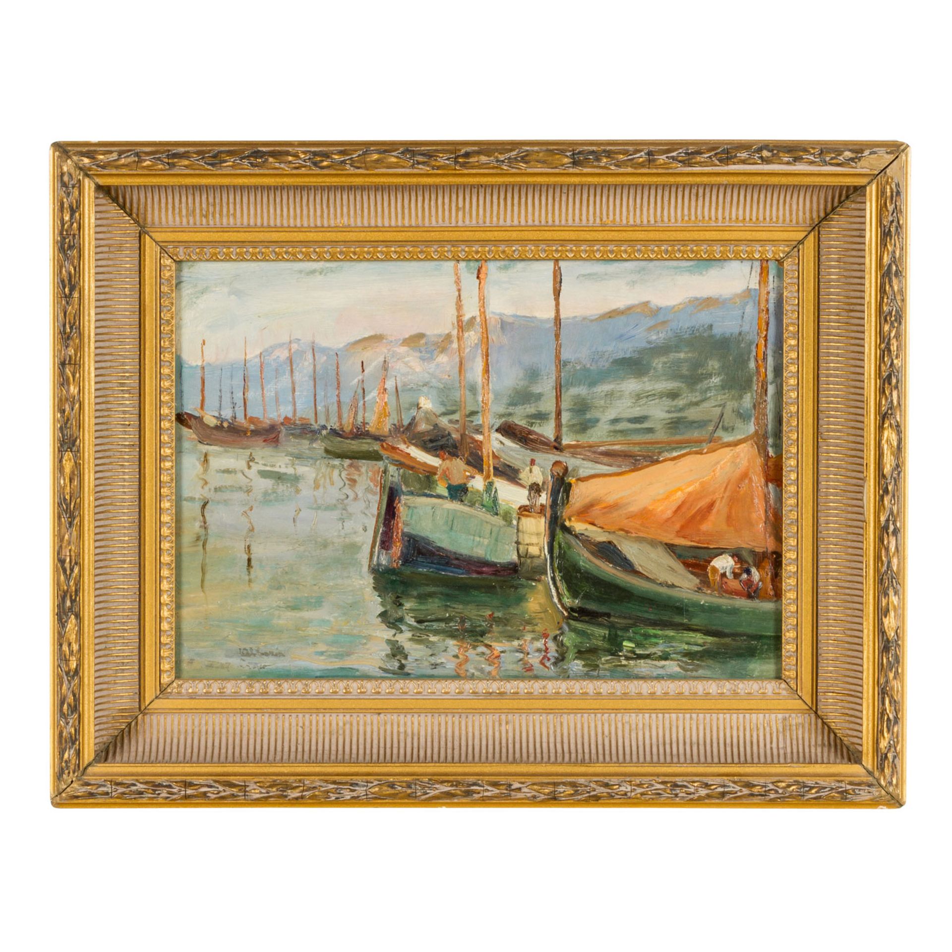 CSAPÒ, JENÖ (1875-1954) "Fischerboote" - Bild 2 aus 4