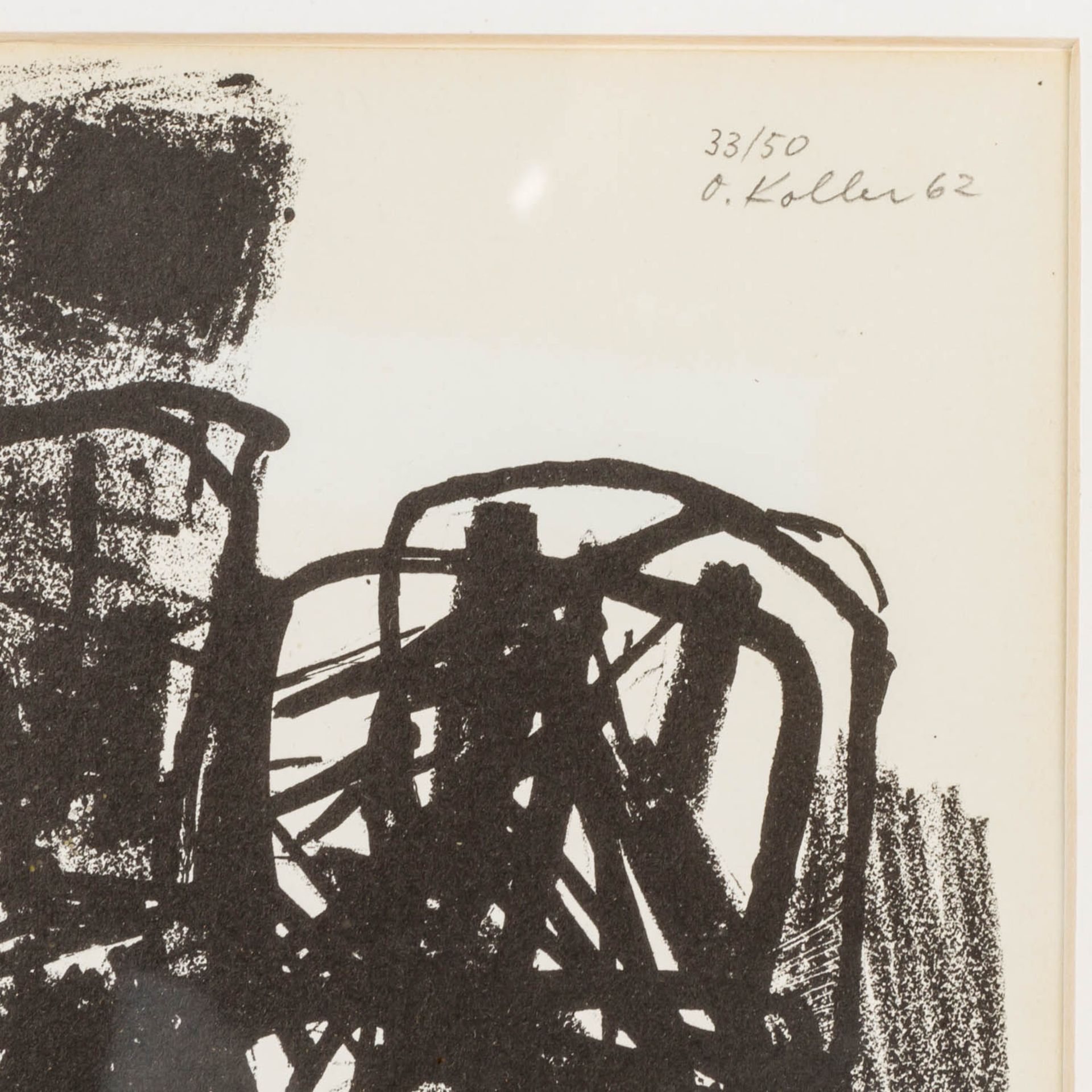 KOLLER, OSKAR (1925-2004), "Zwei Stühle", 1962, - Bild 3 aus 4