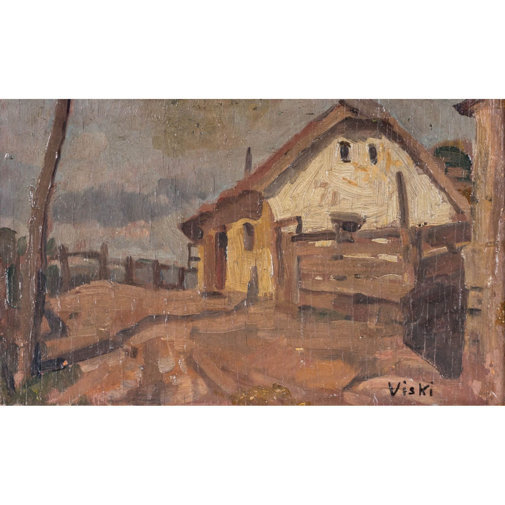 VISKI, JÀNOS (1891-1987) "Dorfstraße"