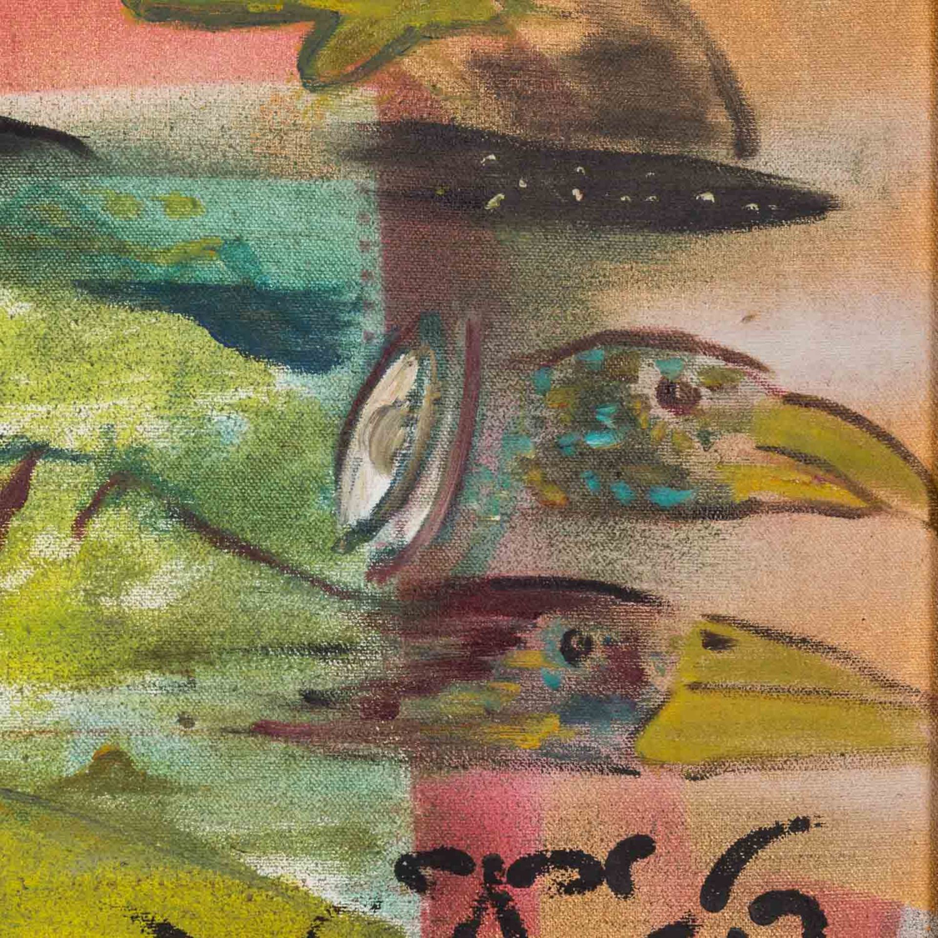 KÜNSTLER DES XX. JAHRHUNDERTS "Abstrakte Komposition", 1987 - Image 4 of 10