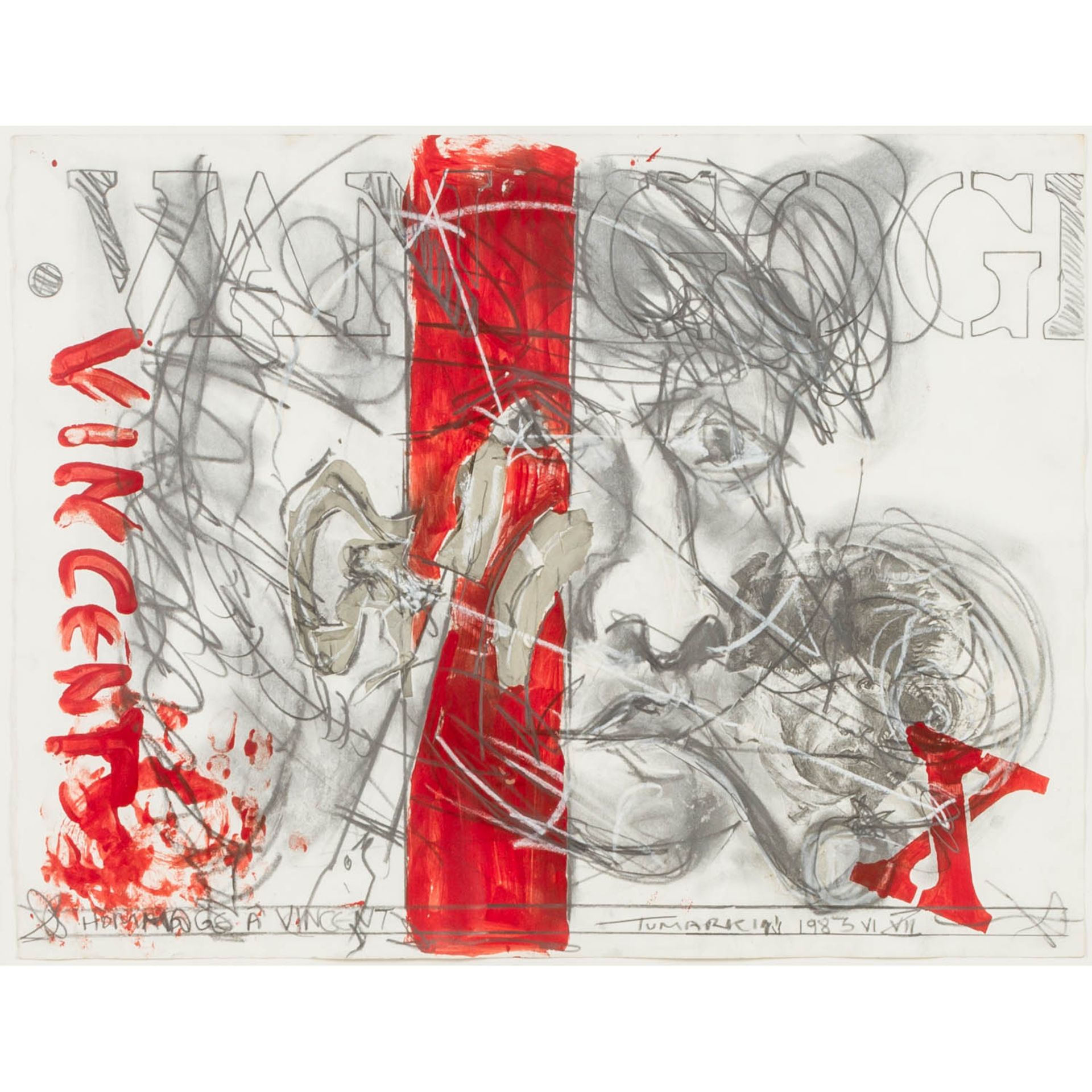 TUMARKIN, IGAEL (auch Yigal, 1933-2011), "Hommage à Vincent", 1983,