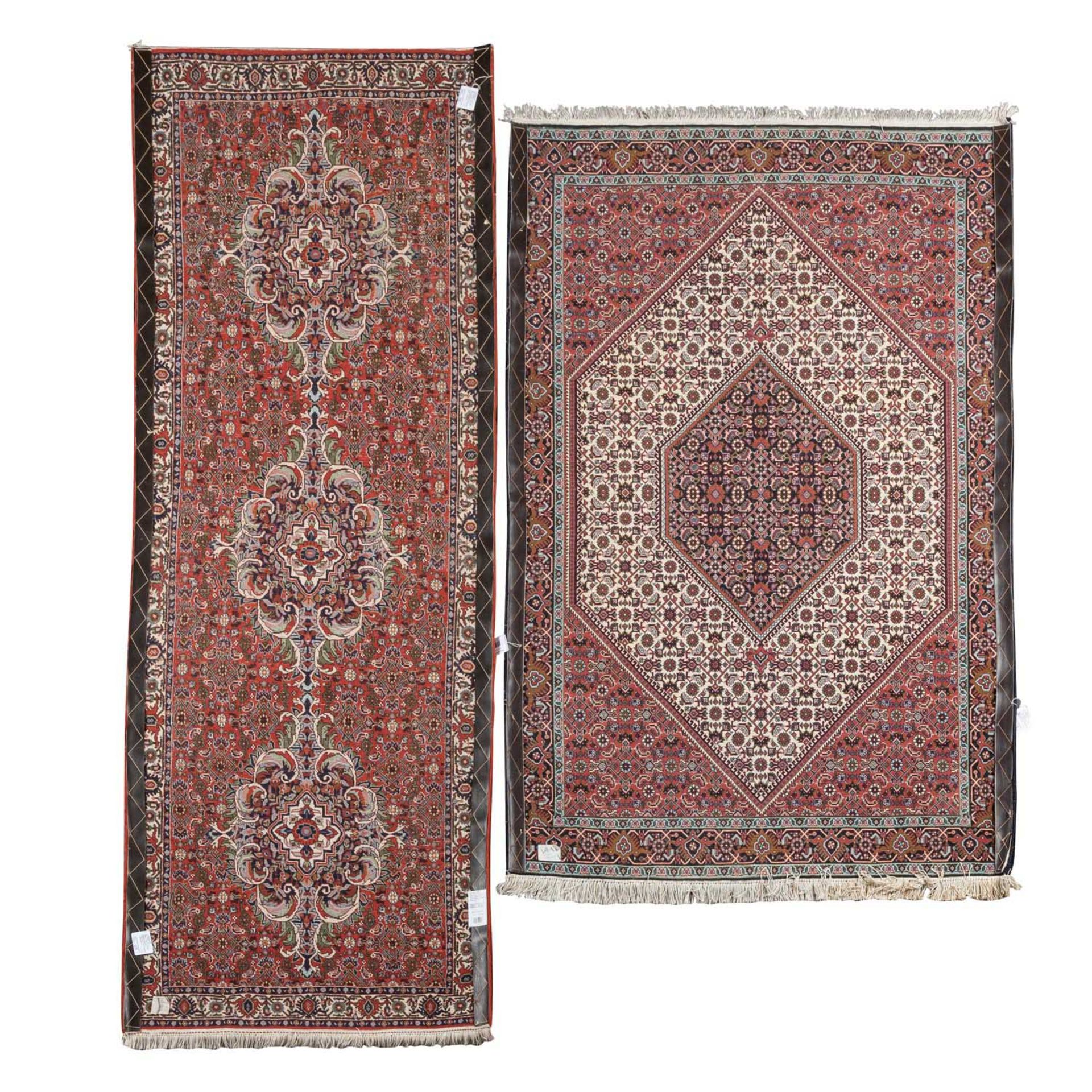 2 Orientteppiche. BIDJAR/IRAN, 20. Jh.: - Image 2 of 4