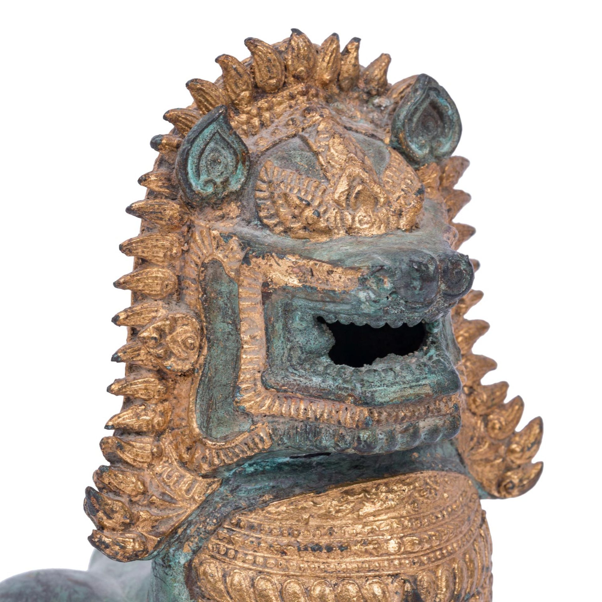 2 Ramakian-Figuren aus Bronze. THAILAND, 20. Jh.: - Image 8 of 9