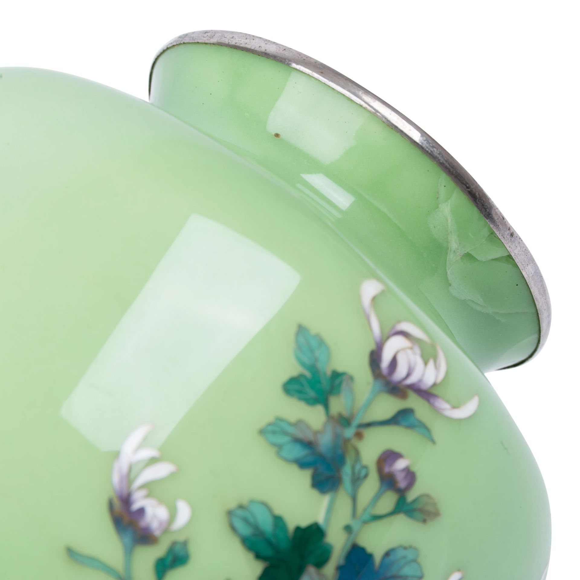 Cloisonné-Vase. JAPAN, 1. Hälfte 20. Jh. - Bild 6 aus 6