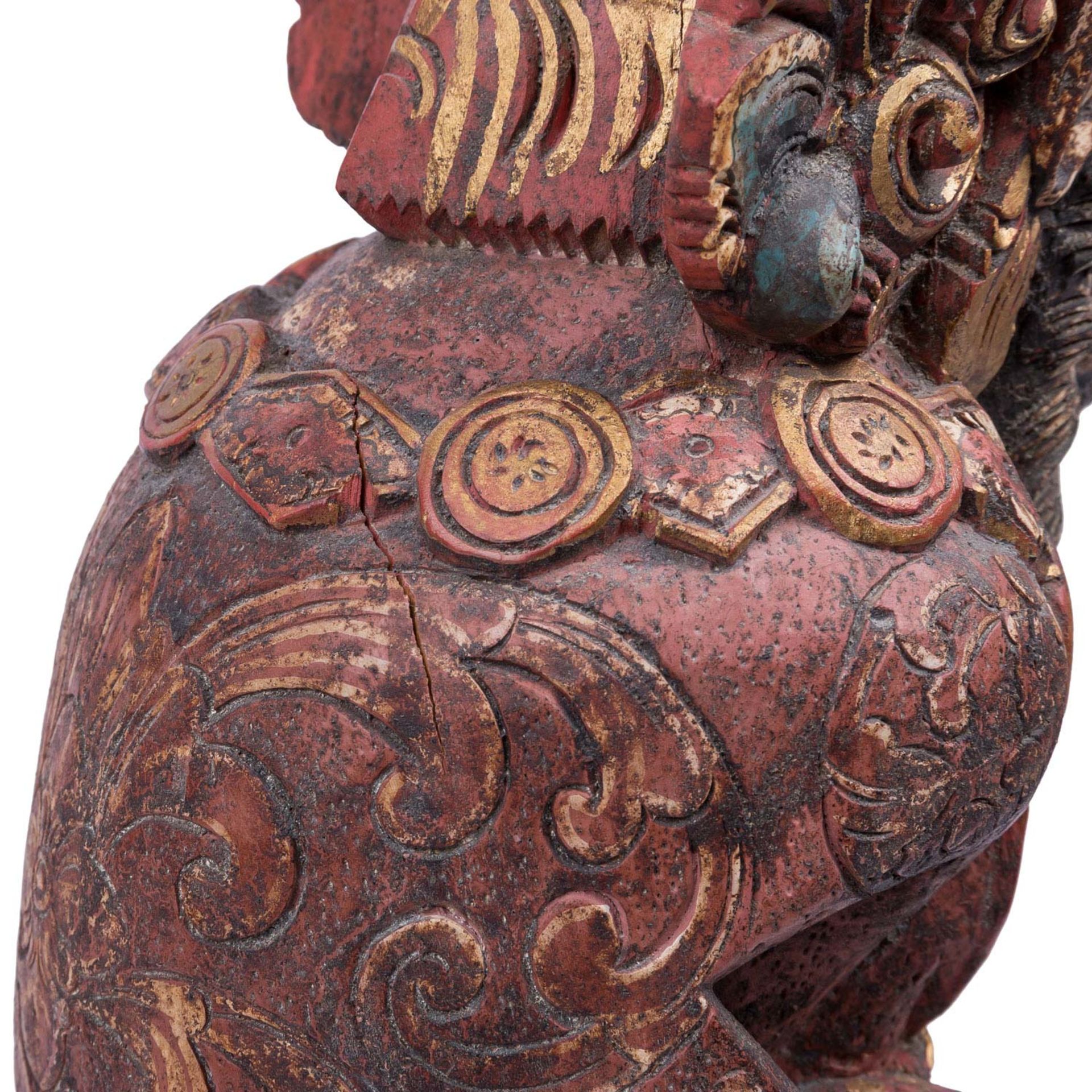 Skulptur einer mythologischen Figur. BALI/INDONESIEN, wohl um 1900. - Image 9 of 9