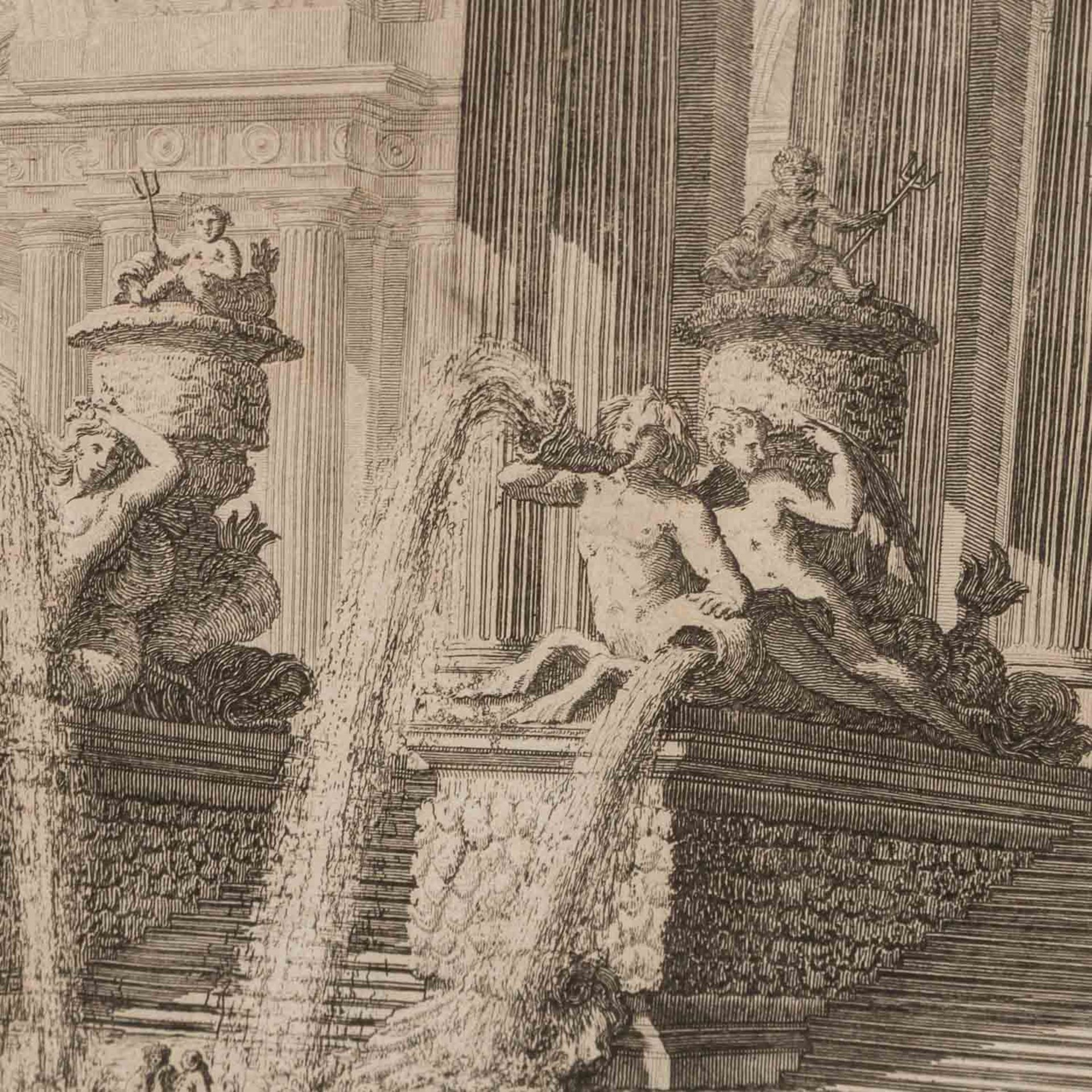 PIRANESI, GIOVANNI BATTISTA (1720 - 1778), "Gruppo di Colonne, che regge due archi d'un grande Corti - Image 3 of 7