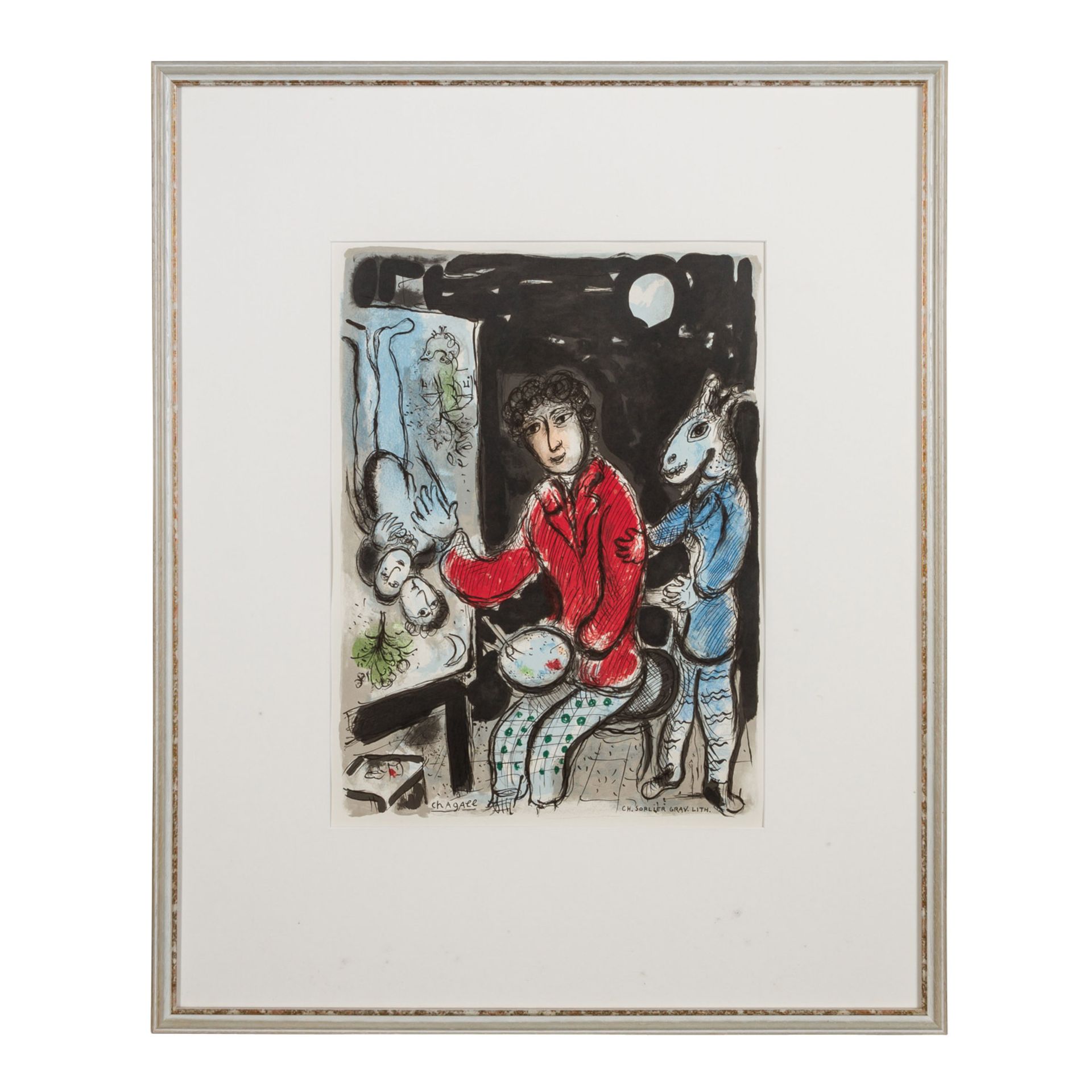 CHAGALL, MARC (1887-1985), "Selbst an Staffelei" - Image 2 of 6