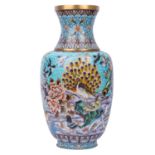 Cloisonné-Bodenvase. CHINA, 20. Jh.,