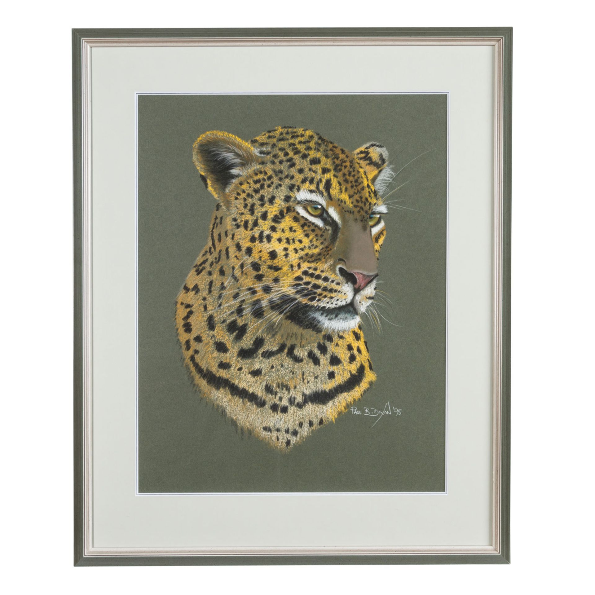 DIXON, PAUL B. (geb. 1956, britischer Künstler), Paar Tierportraits: Leopard und Gepard, 1995, - Bild 4 aus 6