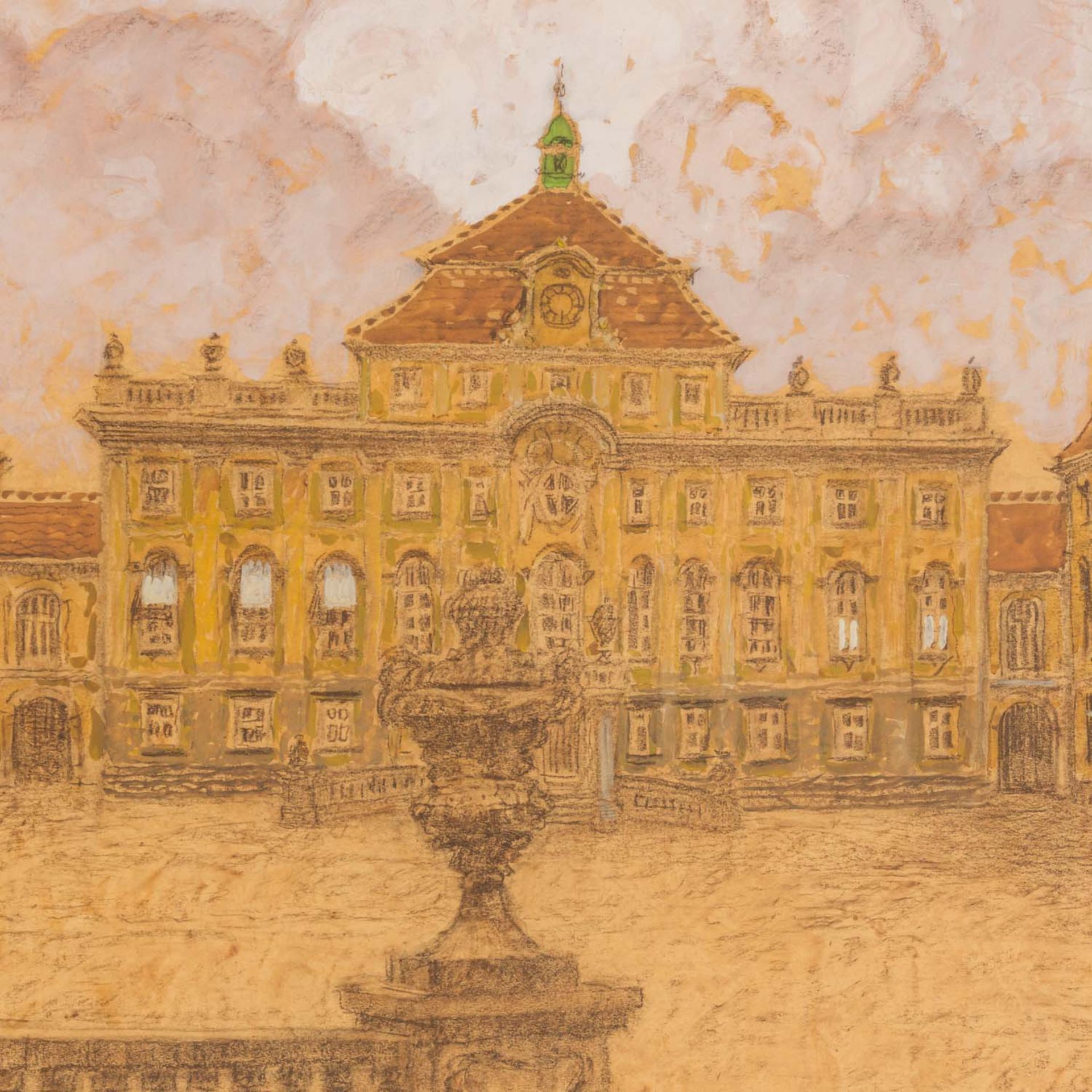 PURRMANN, KARL (1877-1966), "Schloss Ludwigsburg", 1953, - Image 4 of 6