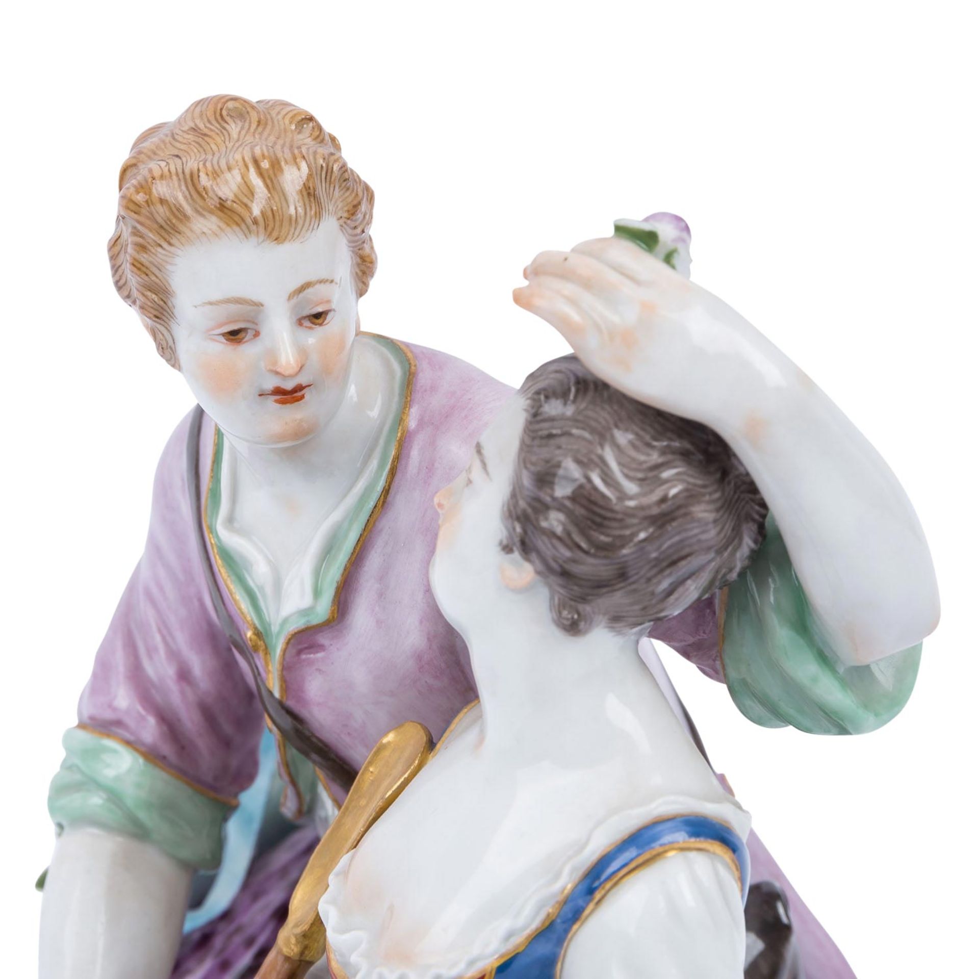 MEISSEN 'Schäferszene', 1. Wahl, 20. Jh. - Image 10 of 11