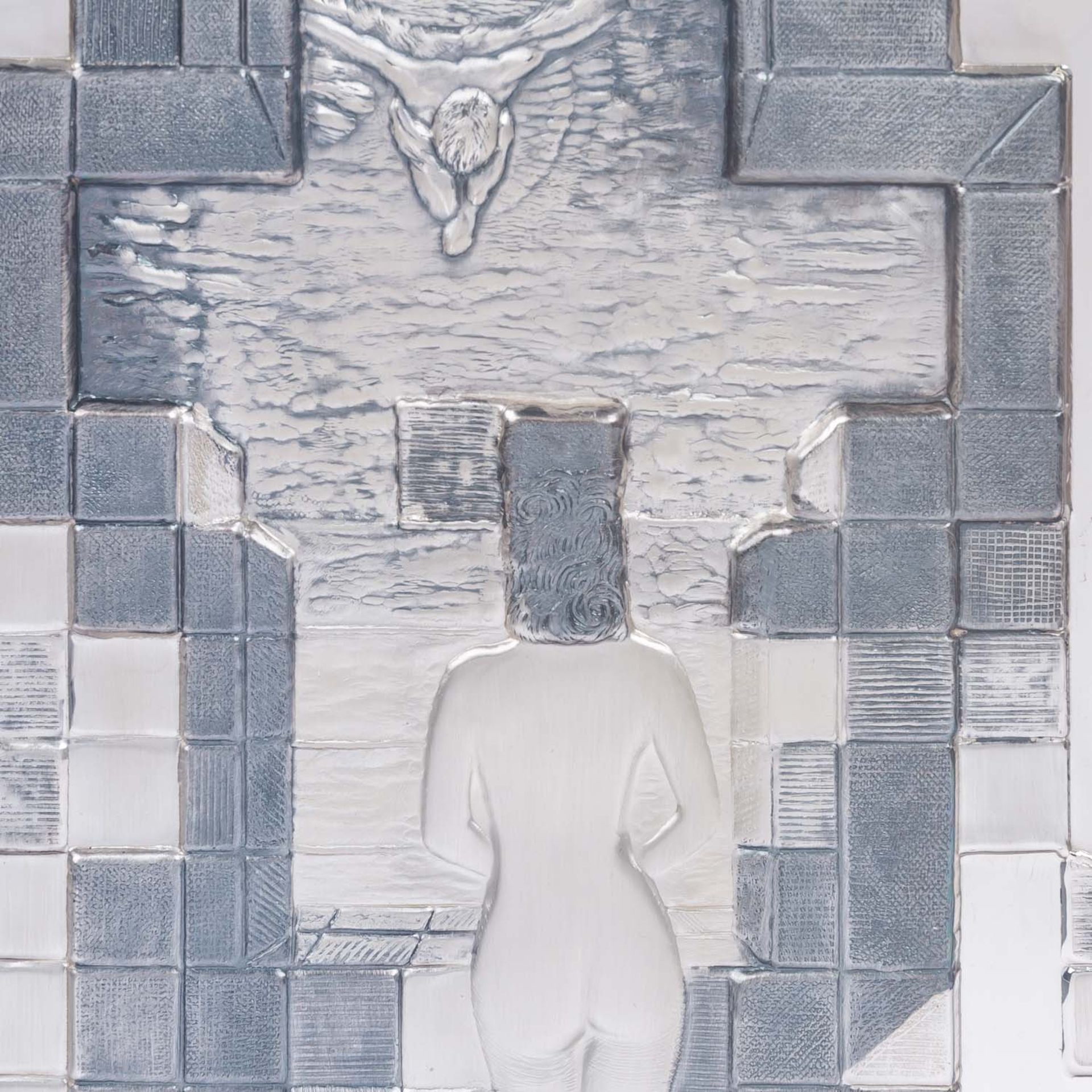 DALI, SALVADOR (1904-1989), 'Gala', 925 Silberrelief, 20. Jh., - Image 4 of 6