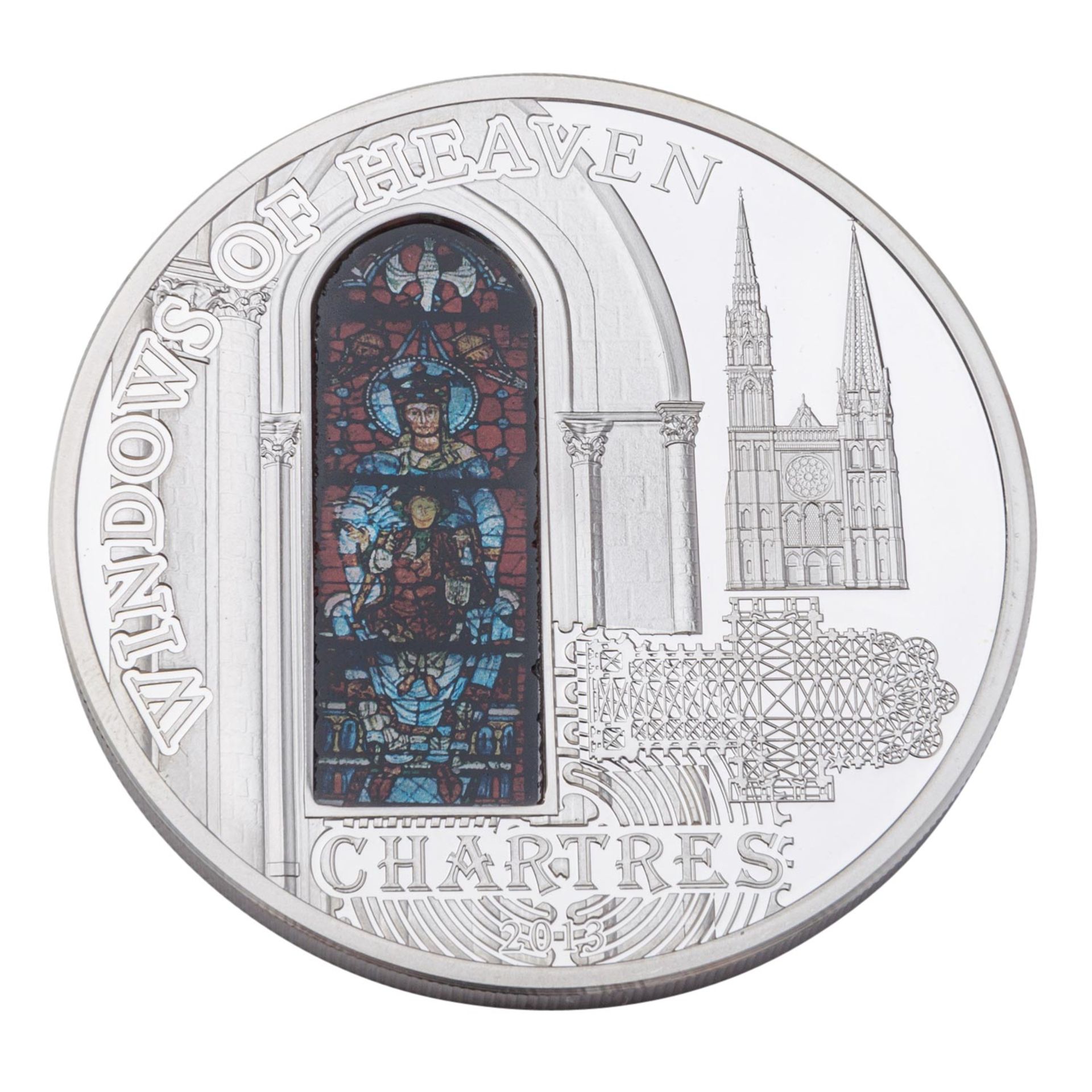 MASTERPIECES OF CRAFTS - Kathedrale von Chartres, 925 Silber, 2013, - Image 2 of 3