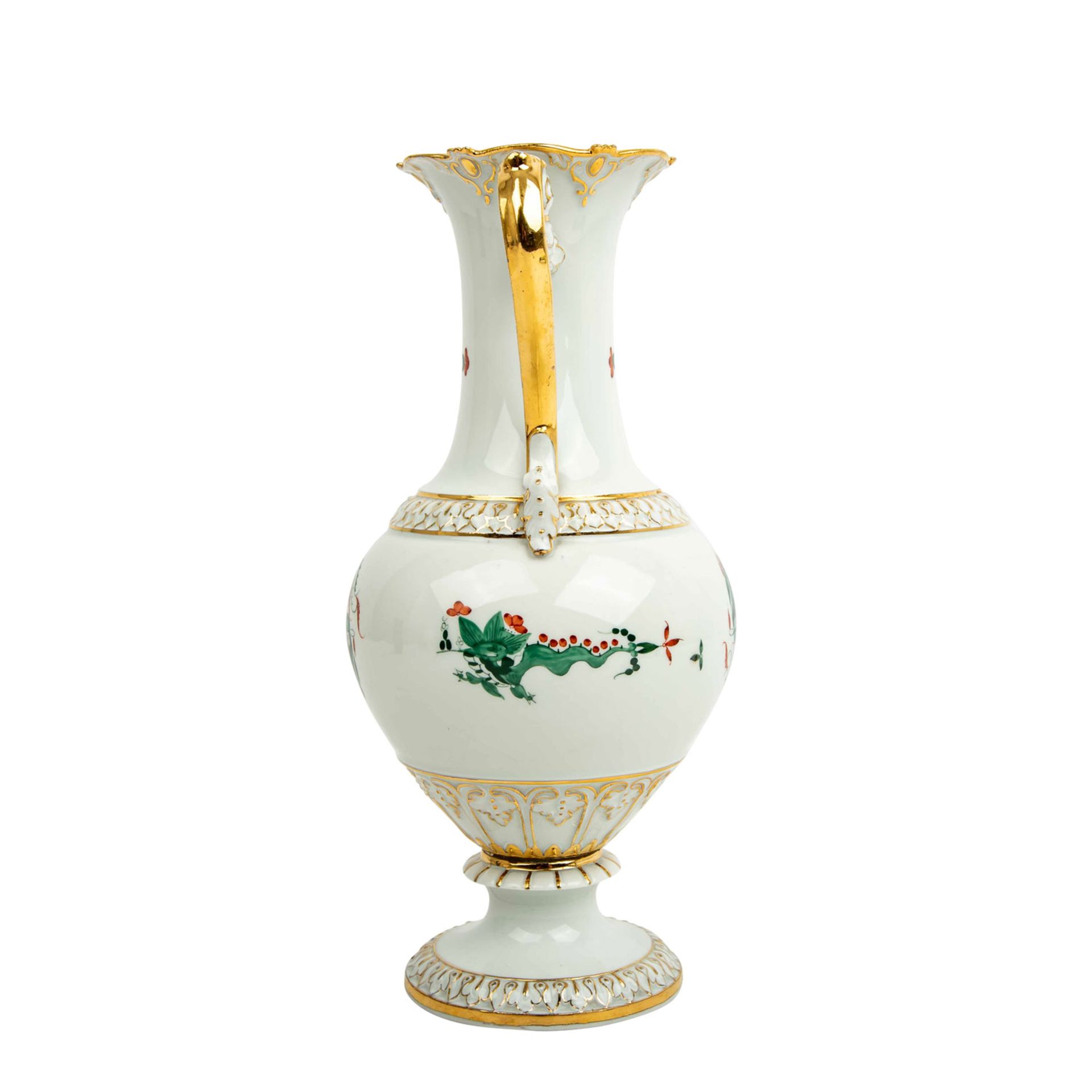 MEISSEN Prunkvase 'Hofdrache grün', 2. Wahl, 1924-1934. - Image 2 of 6