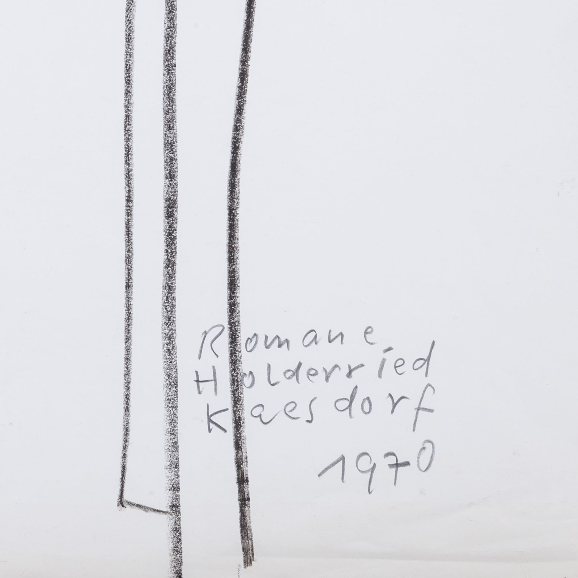 HOLDERRIED-KAESDORF, ROMANE (1922-2007), 2 Zeichnungen, - Image 9 of 11