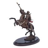 FRANKLIN MINT. Statuette eines Indianers