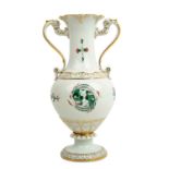 MEISSEN Prunkvase 'Hofdrache grün', 2. Wahl, 1924-1934.