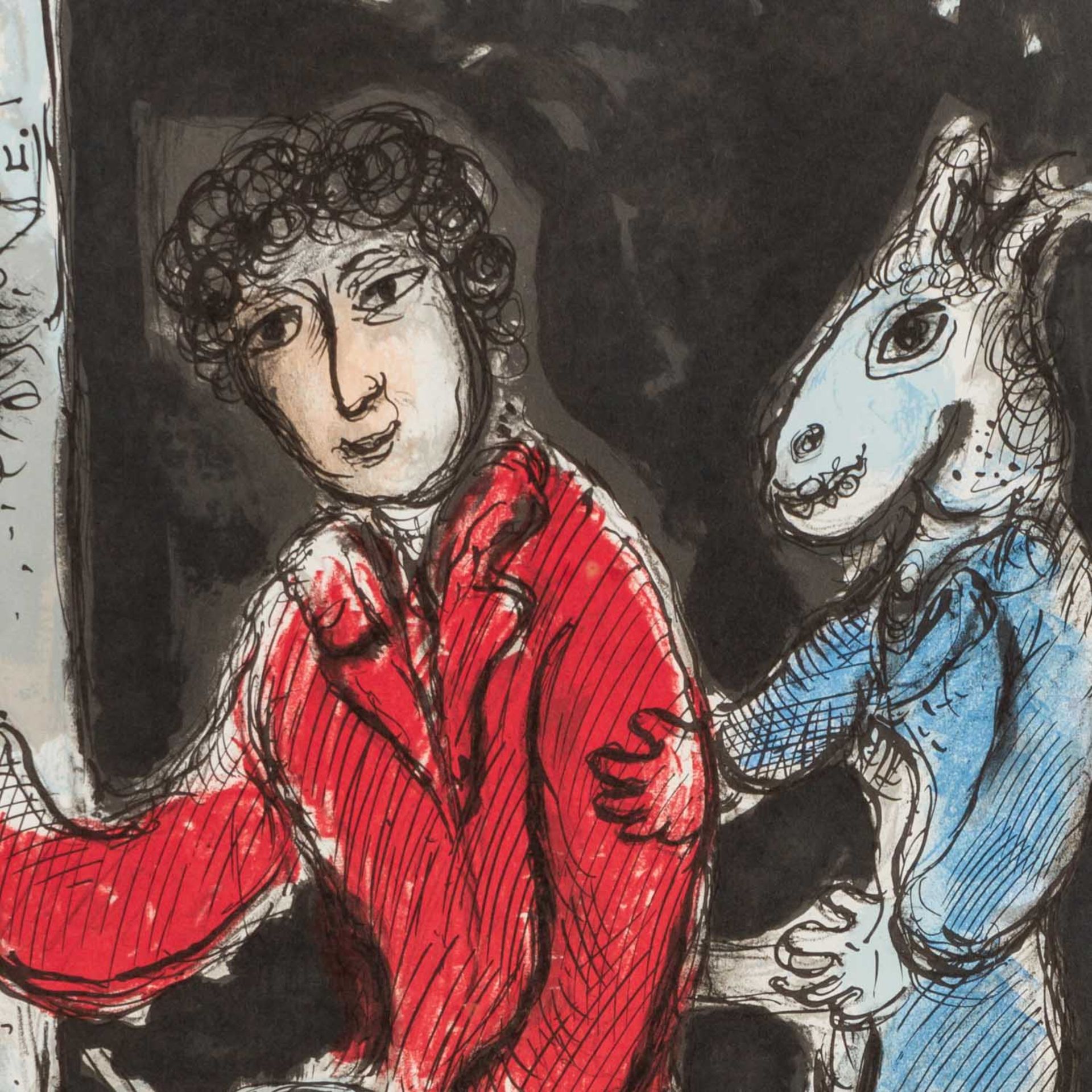 CHAGALL, MARC (1887-1985), "Selbst an Staffelei" - Image 3 of 6