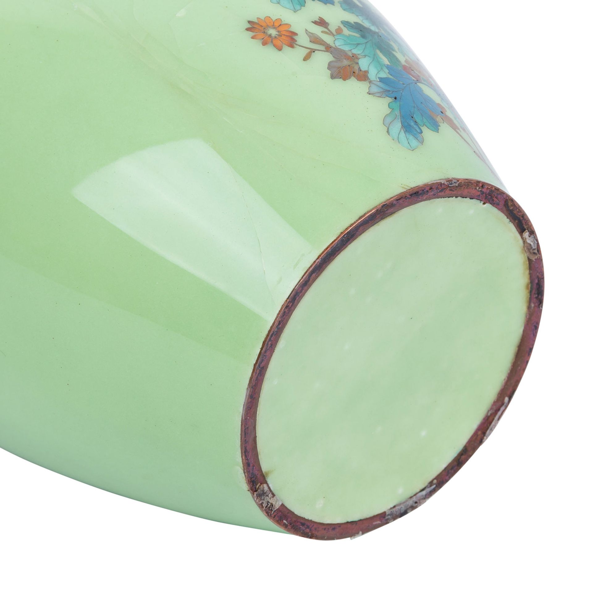 Cloisonné-Vase. JAPAN, 1. Hälfte 20. Jh. - Bild 4 aus 6