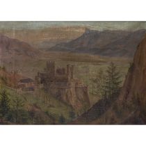 ROTH, ALOIS (1869 -1930), "Die Brunnenburg in Dorf Tirol bei Meran",