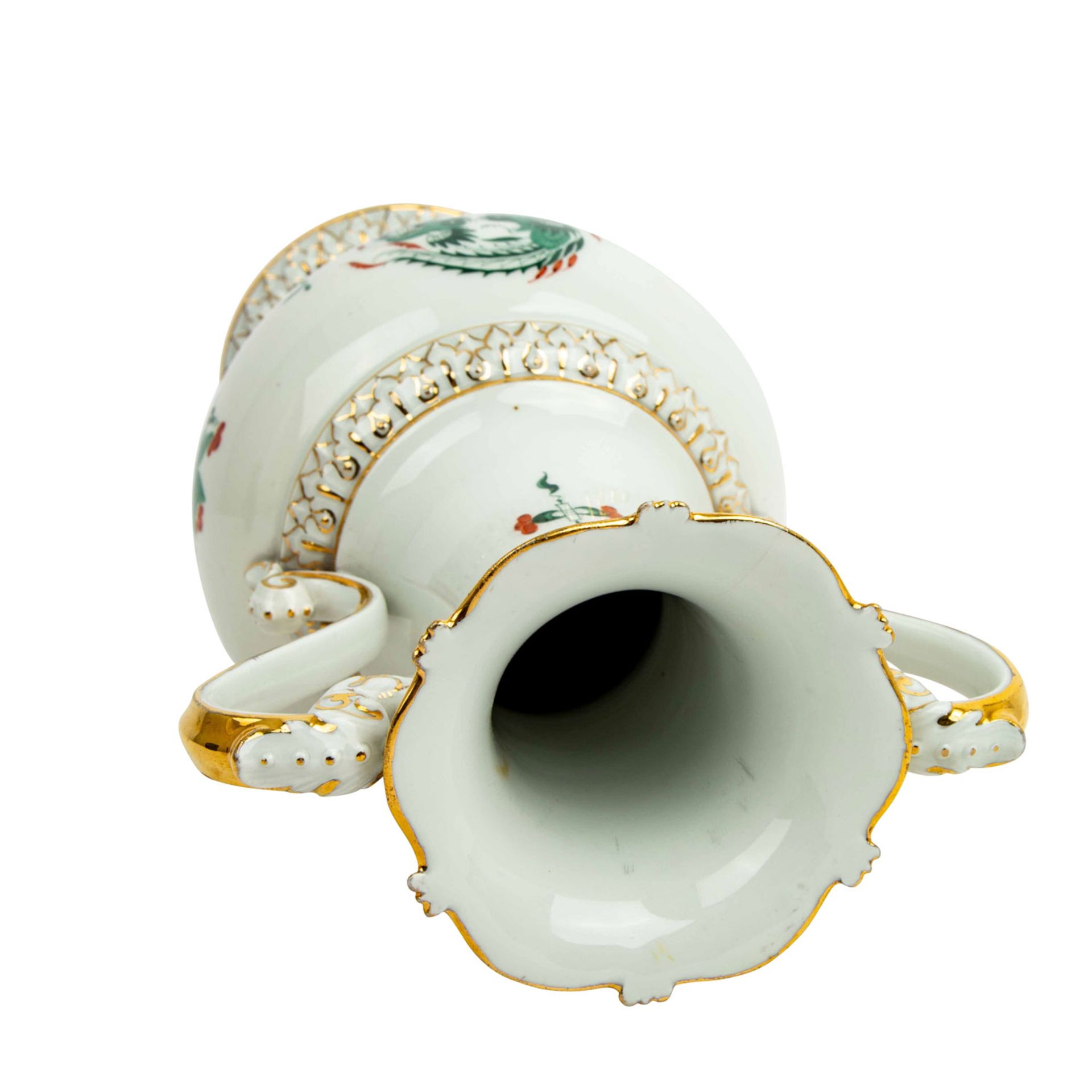 MEISSEN Prunkvase 'Hofdrache grün', 2. Wahl, 1924-1934. - Image 5 of 6